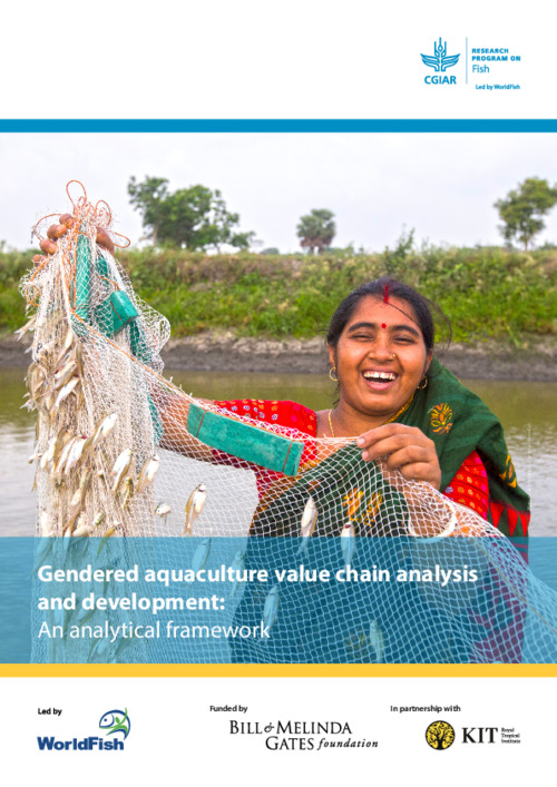 Gendered aquaculture value chain analysis and development: An analytical framework.