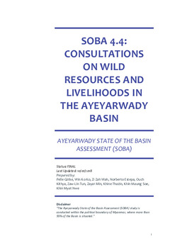 Consultation on wild resources and livelihoods in the Ayeyarwady Basin