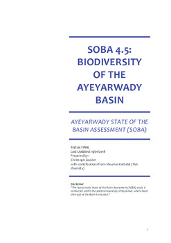 Biodiversity of the Ayeyarwady Basin