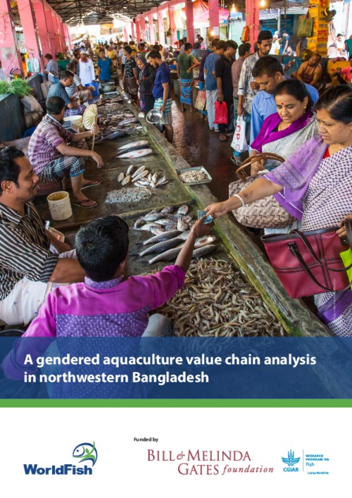 A gendered aquaculture value chain analysis in northwestern Bangladesh