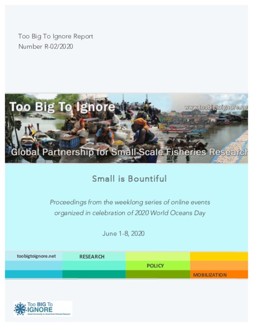 Small is Bountiful - Proceedings from the week long series of online events organized in celebration of 2020 World Oceans Day