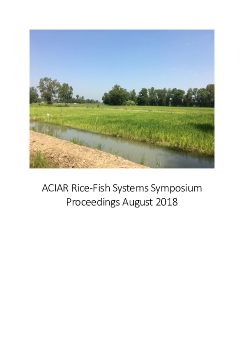 ACIAR Rice-Fish Systems Symposium Proceedings ACIAR Rice-Fish Systems Symposium Proceedings