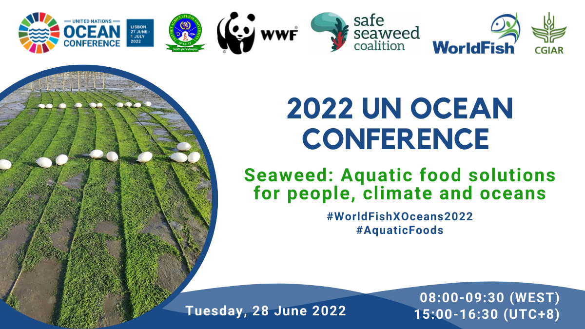 UN Ocean Conference Side Event: Seaweed: Aquatic food solutions for people, climate and oceans
