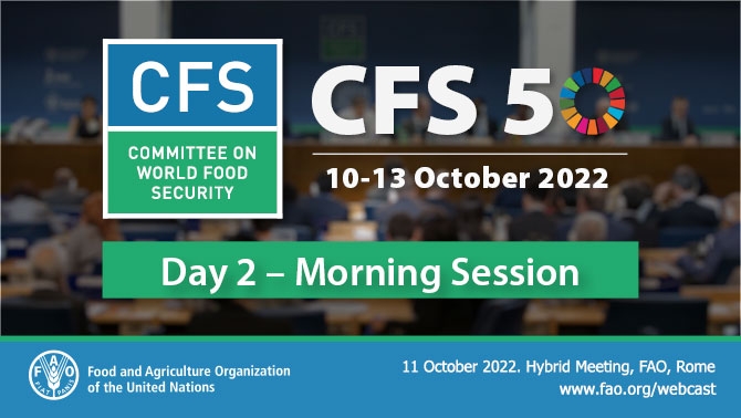 The 50th Session of the Committee on World Food Security (CFS) 