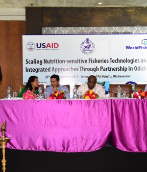 Scaling innovative, nutrition-sensitive fisheries technologies and integrated approaches through partnerships in Odisha, India can improve food and nutrition security