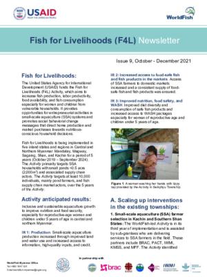 Fish for Livelihoods (F4L) Newsletter (Oct - Dec 2021)