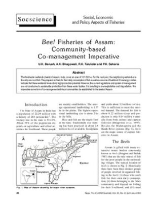Beel fisheries of Assam - community-based co-management imperative