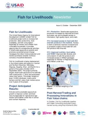 Fish for Livelihoods Newsletter (Oct - Dec 2020)