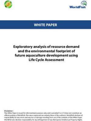 Exploratory analysis of resource demand and the environmental footprint of future aquaculture development using Life Cycle Assessment