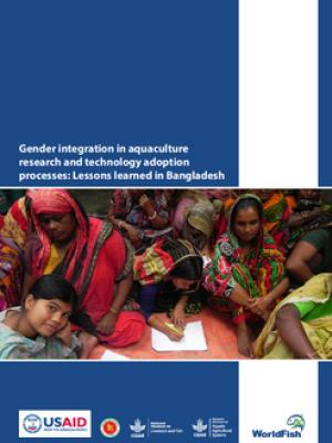 Gender integration in aquaculture research and technology adoption processes: Lessons learned in Bangladesh