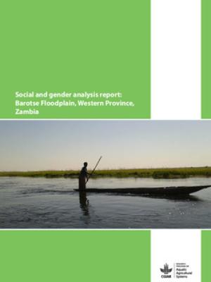 Social and gender analysis report: Barotse Floodplain, Western Province,Zambia
