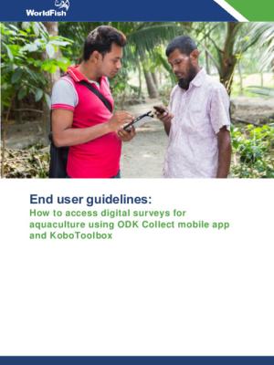 End user guidelines: How to access digital surveys for aquaculture using ODK Collect mobile app and KoboToolbox