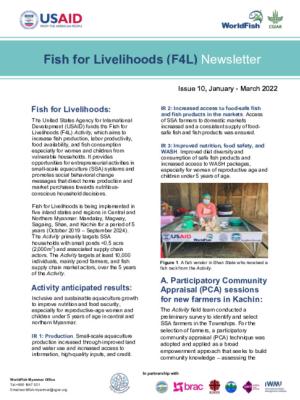 Fish for Livelihoods Newsletter (Jan - Mar 2022)