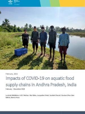 Impacts of COVID-19 on aquatic food supply chains in Andhra Pradesh, India  February – November 2020