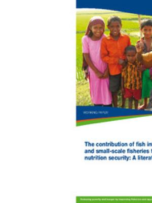The contribution of fish intake, aquaculture, and small-scale fisheries to improving nutrition: A literature review