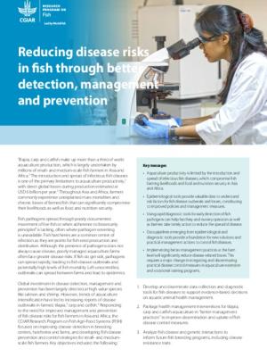 Reducing disease risks in fish through better detection, management and prevention