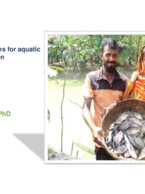 Gender-inclusive innovations for aquatic food systems transformation