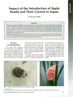 Impact of the introduction of apple snails and their control in Japan