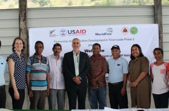 jpg   At the consultation meeting on 8 July 2022 to establish the third Public-Private-Partnership hatchery for genetically improved farmed tilapia in Hera, Timor-Leste.