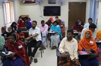 Couples attending a business development training session. Photo by Maherin Ahmed.