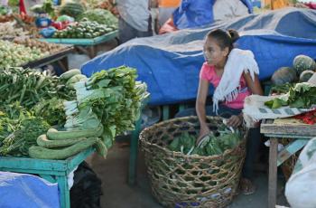 Local vegetable seller, Dipolog City, Zamboanga del Norte, Philippines. Photo by Leocadio Sebastian, CCAFS.