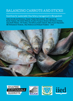 Balancing carrots and sticks: incentives for sustainable hilsa fishery management in Bangladesh Balancing carrots and sticks: incentives for sustainable hilsa fishery management in Bangladesh