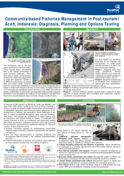 Community-based fisheries management in post-tsunami Aceh, Indonesia: diagnosis, planning and options testing Community-based fisheries management in post-tsunami Aceh, Indonesia: diagnosis, planning and options testing