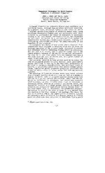 Management strategies for multi-species complexes in artisanal fisheries