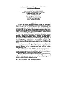 The status of stocks of groupers and hinds in the Northeaster Caribbean The status of stocks of groupers and hinds in the Northeaster Caribbean
