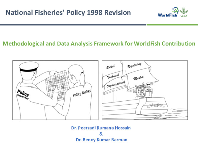 National Fisheries' Policy 1998 Revision: Methodological and Data Analysis Framework for WorldFish Contribution