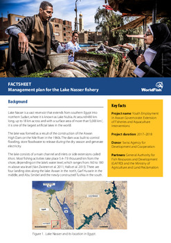 Management plan for the Lake Nasser fishery