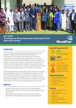 Technologies for African Agricultural Transformation (TAAT) Aquaculture Compact Technologies for African Agricultural Transformation (TAAT) Aquaculture Compact
