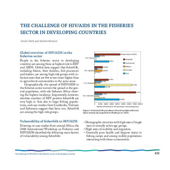 The challenge of HIV/AIDS in the fisheries sector in developing countries The challenge of HIV/AIDS in the fisheries sector in developing countries