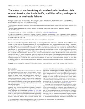 The status of routine fishery data collection in Southeast Asia, central America, the South Pacific, and West Africa, with special reference to small-scale fisheries The status of routine fishery data collection in Southeast Asia, central America, the South Pacific, and West Africa, with special reference to small-scale fisheries