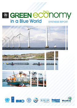 Green economy in a blue world: synthesis report Green economy in a blue world: synthesis report
