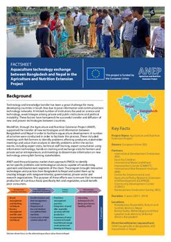 Aquaculture technology exchange between Bangladesh and Nepal in the Agriculture and Nutrition Extension Project