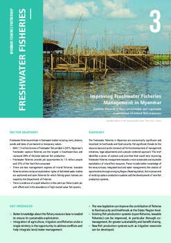 Myanmar fisheries: Freshwater fisheries