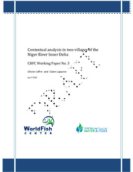 Contextual analysis in two villages of the Niger River Inner Delta