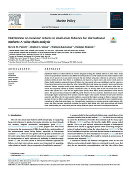 Distribution of economic returns in small-scale fisheries for international markets: A value-chain analysis