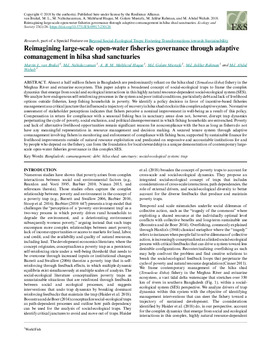 Reimagining large-scale open-water fisheries governance through adaptive comanagement in hilsa shad sanctuaries