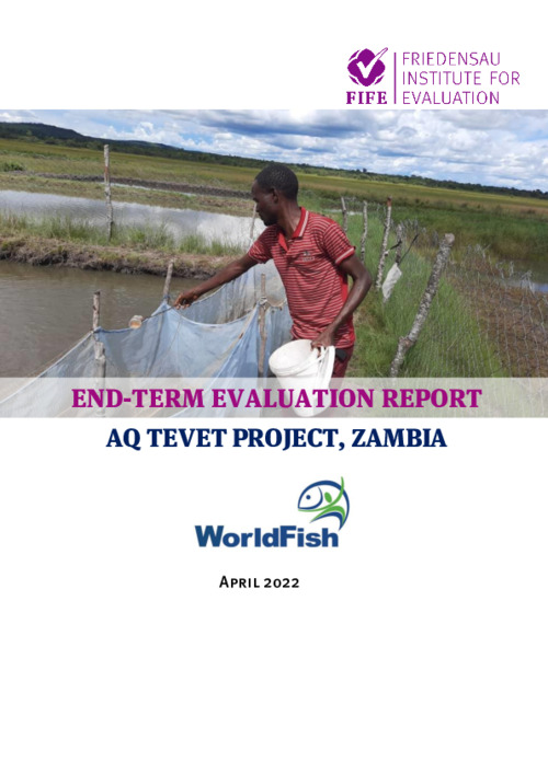 End-term Evaluation Report: AQ TEVET Project, Zambia