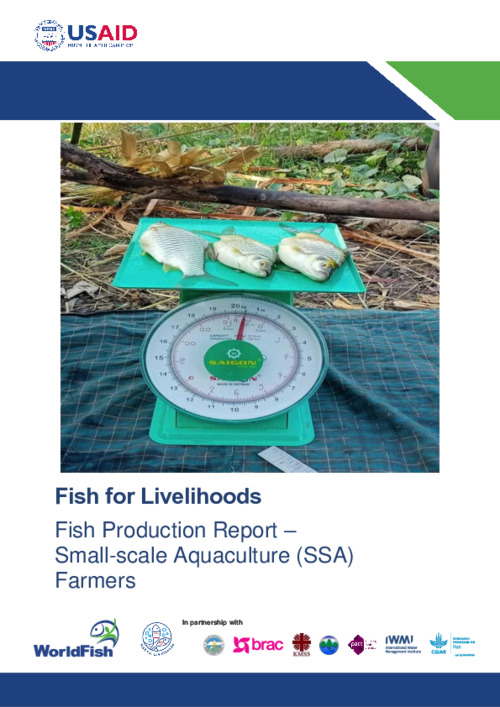 Fish Production Report – Small-scale Aquaculture (SSA) Farmers