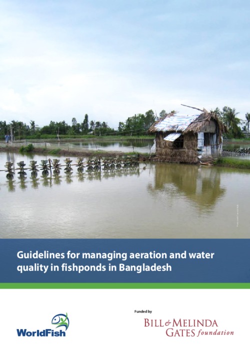 Guidelines for managing aeration and water quality in fishponds in Bangladesh