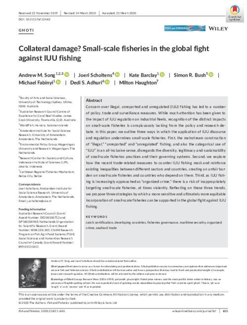 Collateral damage? Small-scale fisheries in the global fight against IUU fishing Collateral damage? Small-scale fisheries in the global fight against IUU fishing