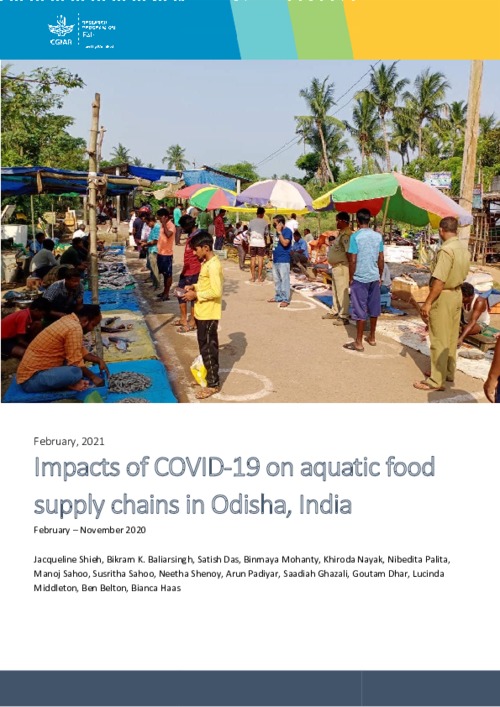 Impacts of COVID-19 on aquatic food supply chains in Odisha, India  February – November 2020