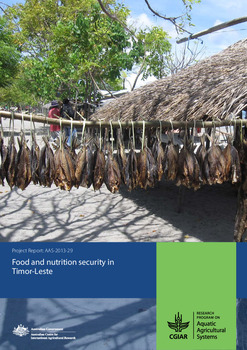 Food and nutrition security in Timor-Leste
