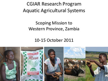 Scoping mission to Western Province, Zambia Scoping mission to Western Province, Zambia
