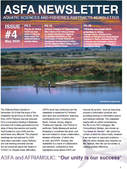 Aquatic Sciences and Fisheries Abstracts newsletter No. 4 Aquatic Sciences and Fisheries Abstracts newsletter No. 4