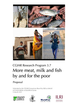More meat, milk and fish by and for the poor --- CGIAR Research Program 3.7 - proposal More meat, milk and fish by and for the poor --- CGIAR Research Program 3.7 - proposal