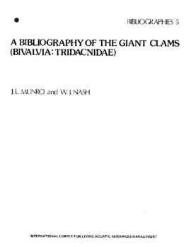 A bibliography of the giant clams (Bivalvia: Tridacnidae)